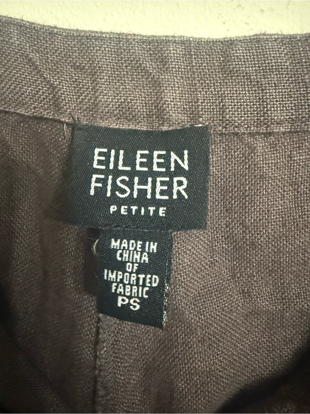 Eileen Fisher Small P 100% Irish Linen Crinkle Pant Suit Lagenlook Artsy Boho - Picture 8 of 9